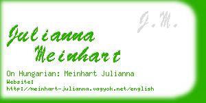 julianna meinhart business card